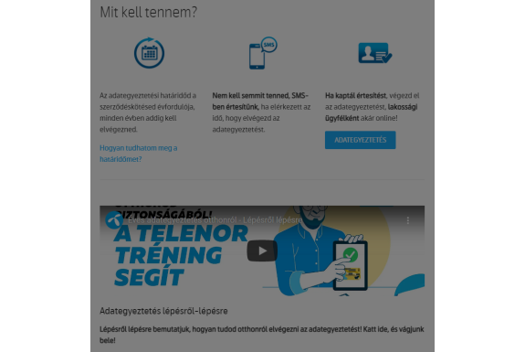 Telenor adategyeztetés így tudja megoldani ügyesen
