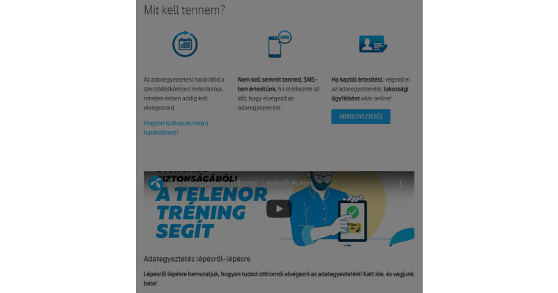 Telenor adategyeztetés így tudja megoldani ügyesen