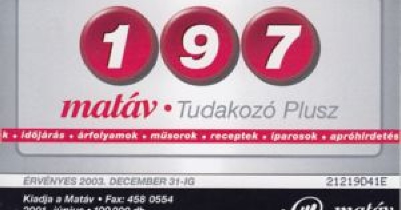 Nagyon különleges tudakozó ez a Tudakozó plusz