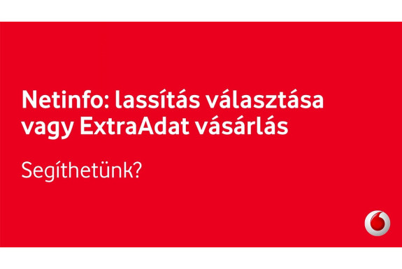 A meglévő adatmennyiséget a netinfo Vodafone belépéssel ellenőrizhetjük