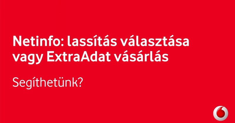 A meglévő adatmennyiséget a netinfo Vodafone belépéssel ellenőrizhetjük