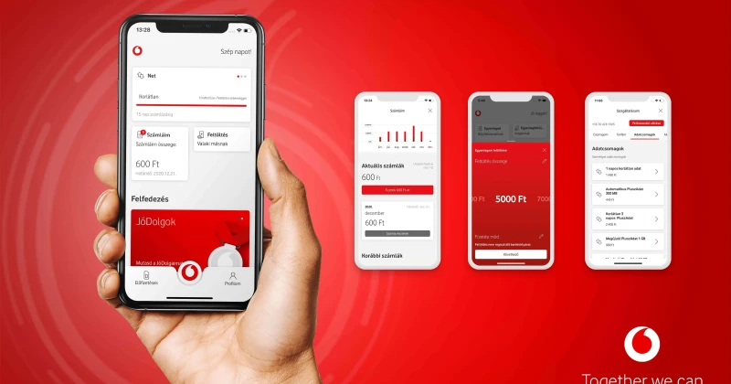 A my vodafone alkalmazás mindenkit lebilincsel