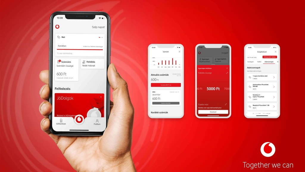 A my vodafone alkalmazás mindenkit lebilincsel