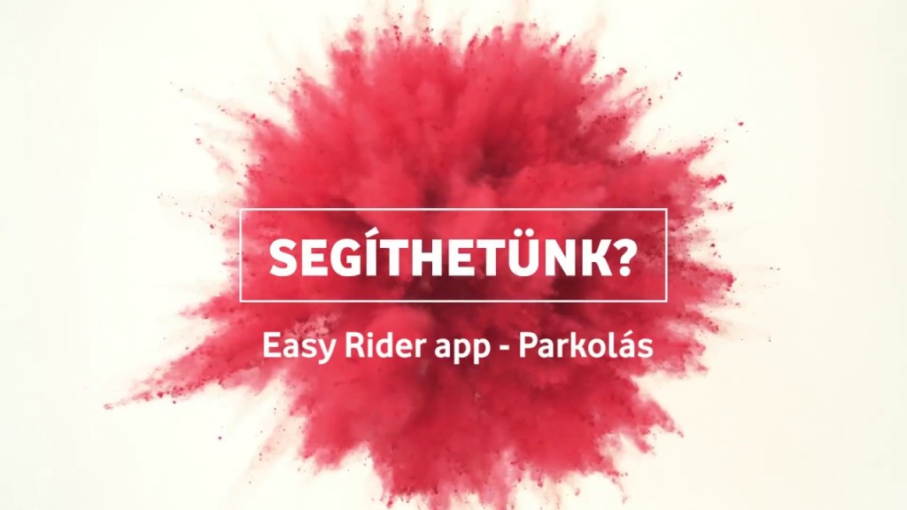 A Vodafone Easy Rider alkalmazás sokaknak segítséget nyújt parkoláskor és autópálya matrica vásárláskor