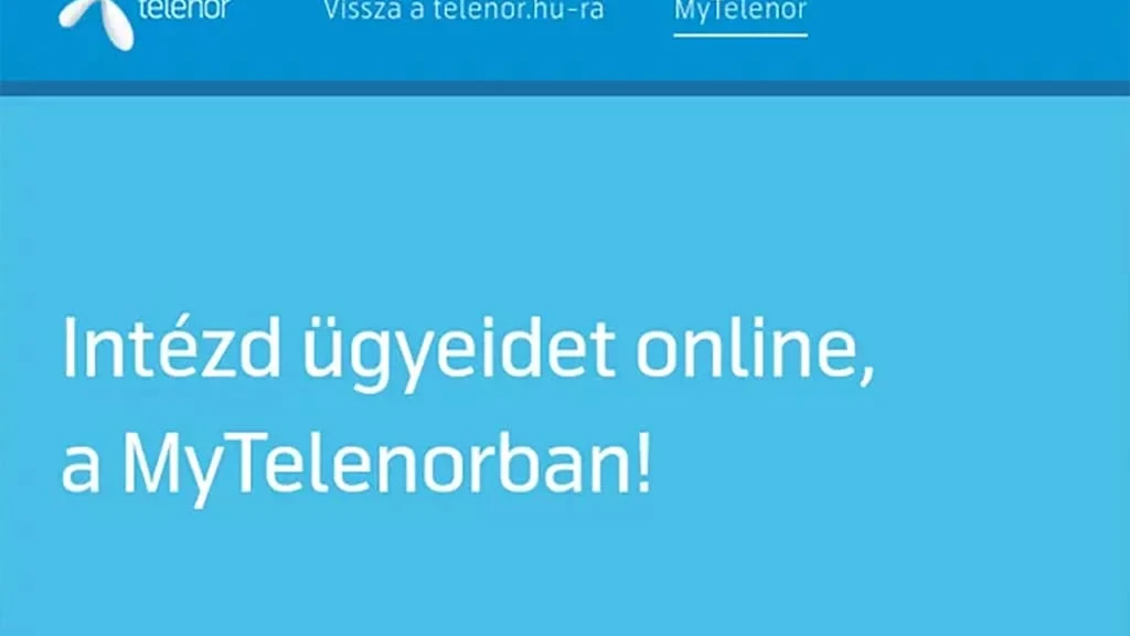 Amit a MyTelenor-ról tudni érdemes