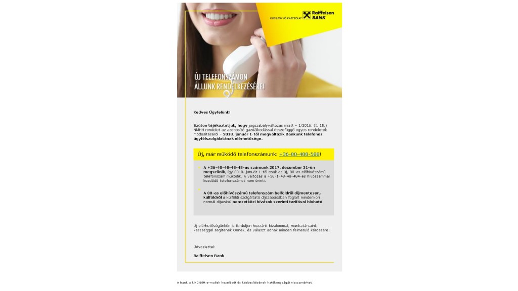 Ezért hívhatnak a Raiffeisentől telefonon +3614865436