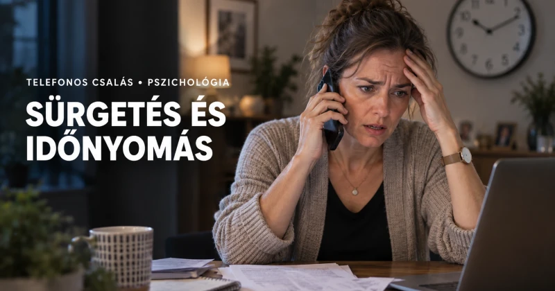 Telefonos csalás sürgetéssel: miért akarják, hogy azonnal dönts?