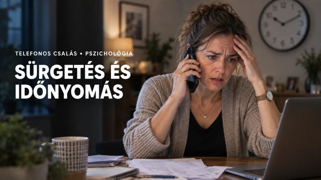 Telefonos csalás sürgetéssel: miért akarják, hogy azonnal dönts?