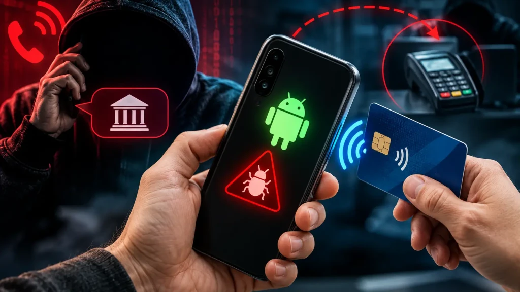 Új androidos banki csalás: a telefonhívástól az NFC-s kártyalopásig