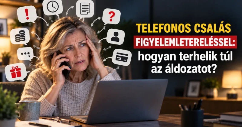 Telefonos csalás figyelemeltereléssel: hogyan terhelik túl az áldozatot?