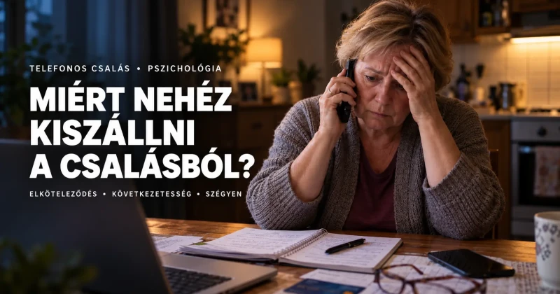Miért nehéz kiszállni egy telefonos csalásból? Elköteleződés, következetesség és szégyen