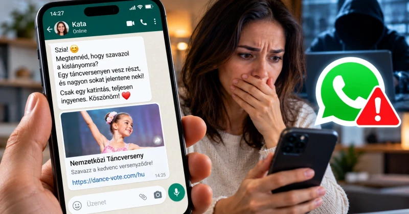 „Szavazz a kislányomra!” – Egy ártatlan WhatsApp-üzenettel ellophatják a fiókját