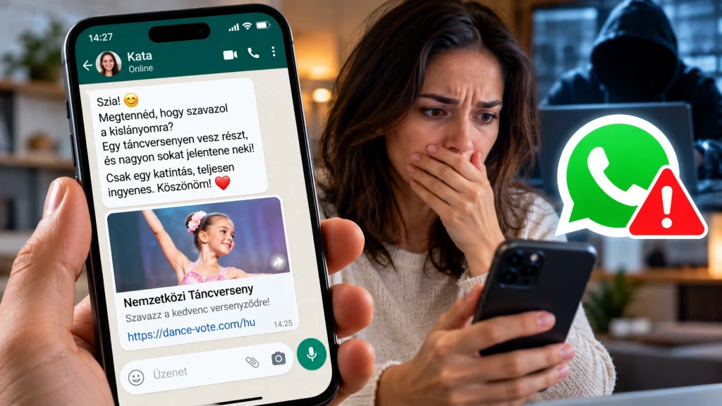 „Szavazz a kislányomra!” – Egy ártatlan WhatsApp-üzenettel ellophatják a fiókját