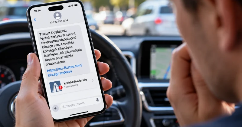 Hamis közlekedési bírság SMS-ben: így lophatják el a bankkártyaadatait