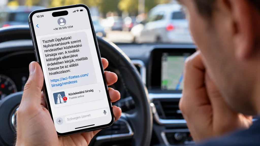 Hamis közlekedési bírság SMS-ben: így lophatják el a bankkártyaadatait