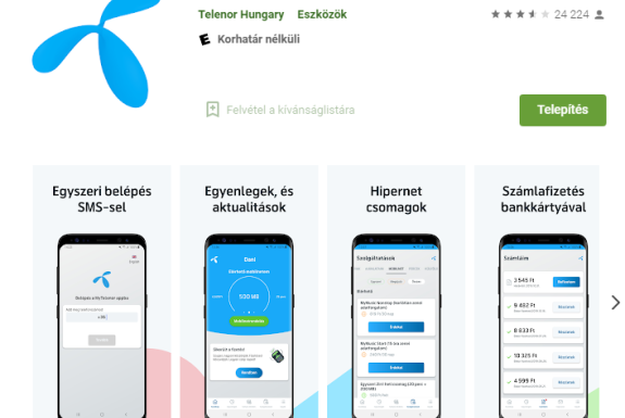 MyTelenor mobil appról itt és most mindent tudjon meg